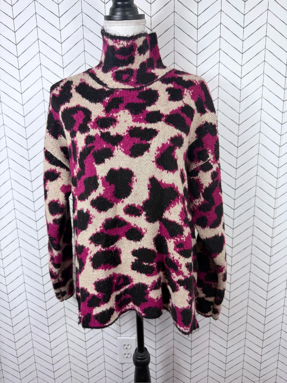 DKNY Animal Print Sweater